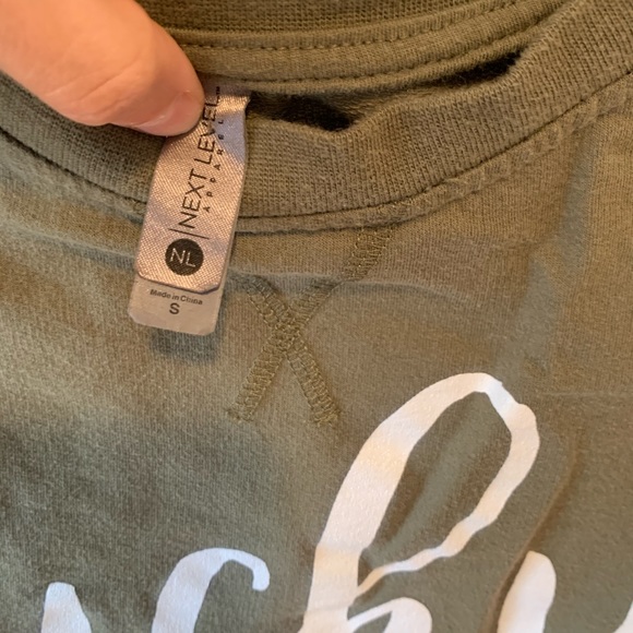 Olive green lucky sweatshirt - Picture 2 of 4